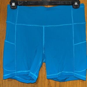 Lululemon Athletica Vibrant Blue Bike Shorts